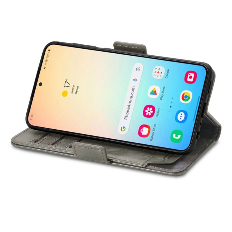 Läderfodral Samsung Galaxy S25 Plus 5g Telefonfodral Caseneo Rfid-plånbok