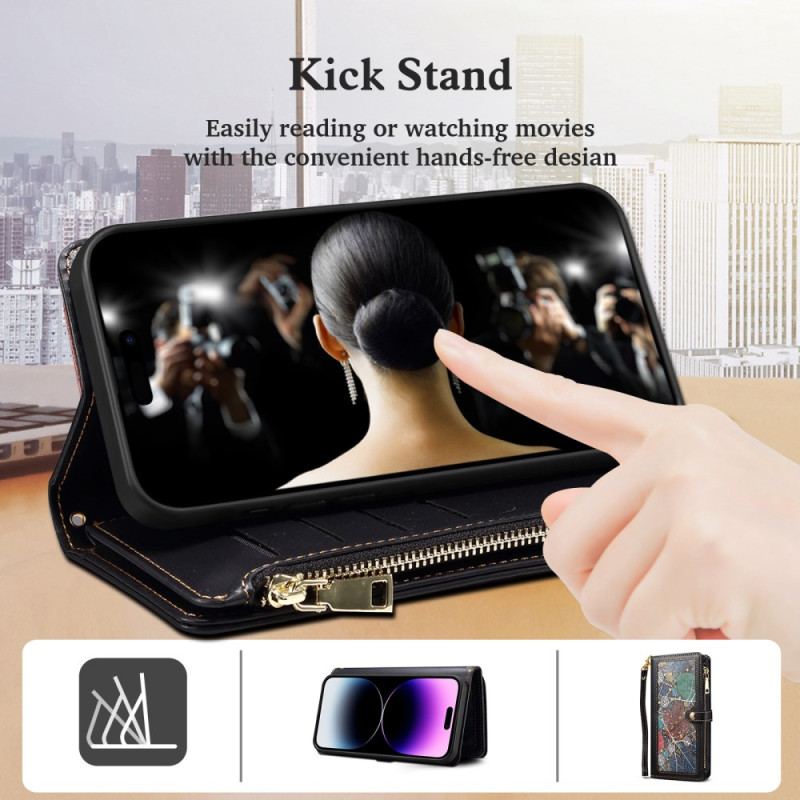 Läderfodral Samsung Galaxy S25 Plus 5g Telefonfodral Eseble Galaxy-serien