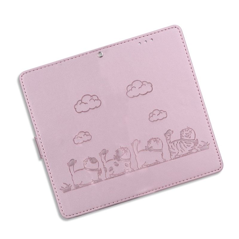 Läderskal Fodral Samsung Galaxy S25 Plus 5g Kattmotivrem