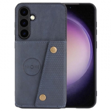 Skal För Samsung Galaxy S25 Plus 5g Korthållare I Konstläder