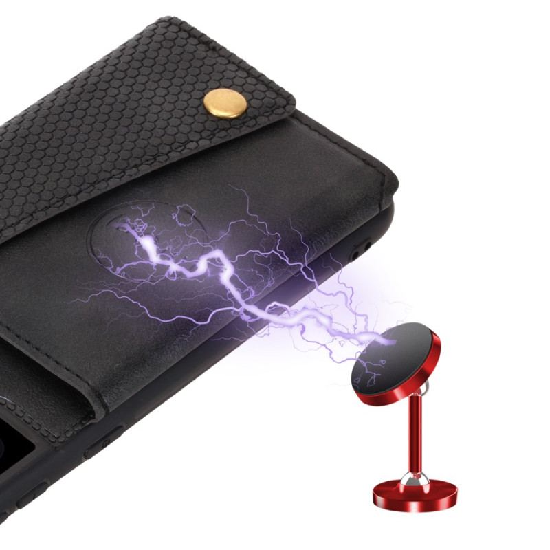 Skal För Samsung Galaxy S25 Plus 5g Korthållare I Konstläder