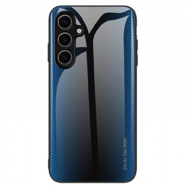 Skal Samsung Galaxy S25 Plus 5g Härdat Glas Med Kolfiber Fiber