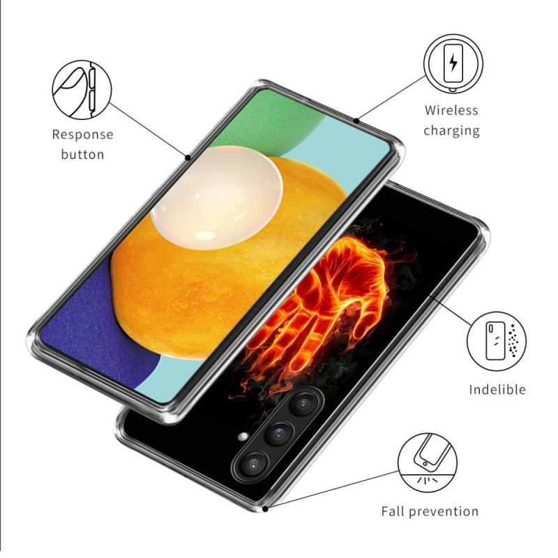 Skal Samsung Galaxy S25 Plus 5g Telefonfodral Brinnande Hand