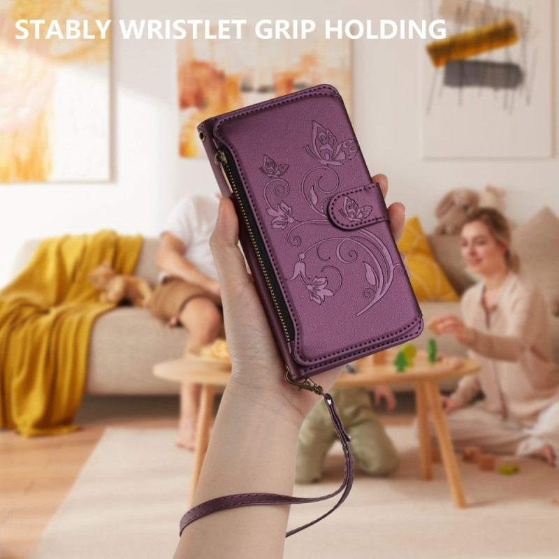 Fodral För Xiaomi 17 Blommig Plånbok