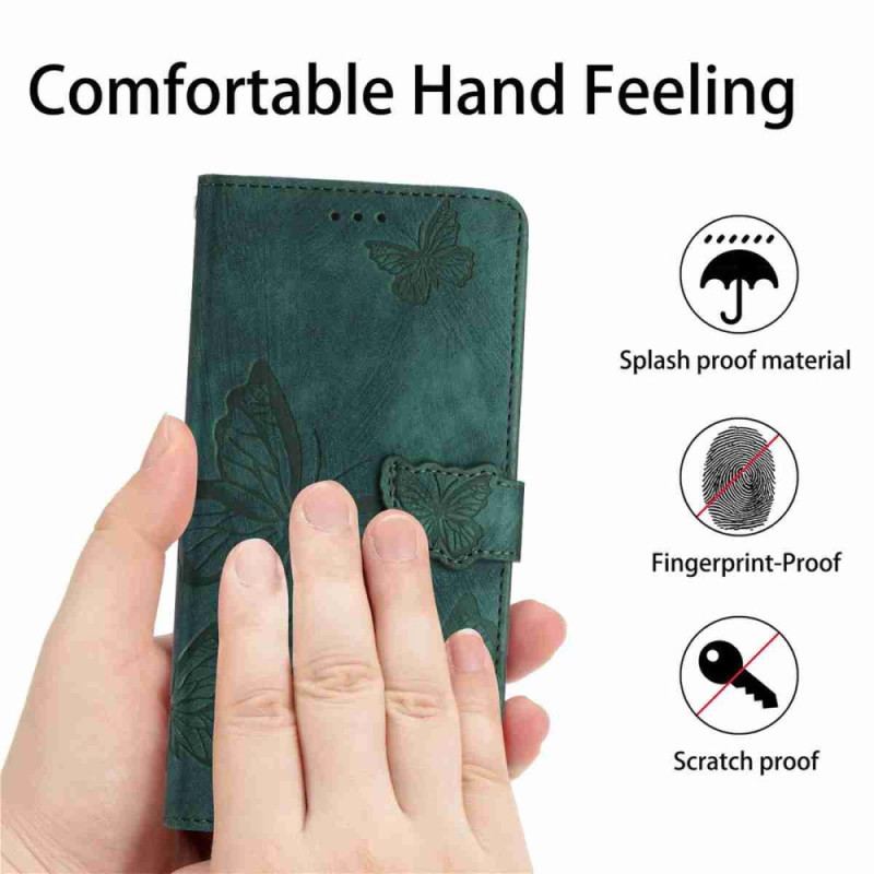 Fodral För Xiaomi 17 Mocka Med Fjärilseffekt