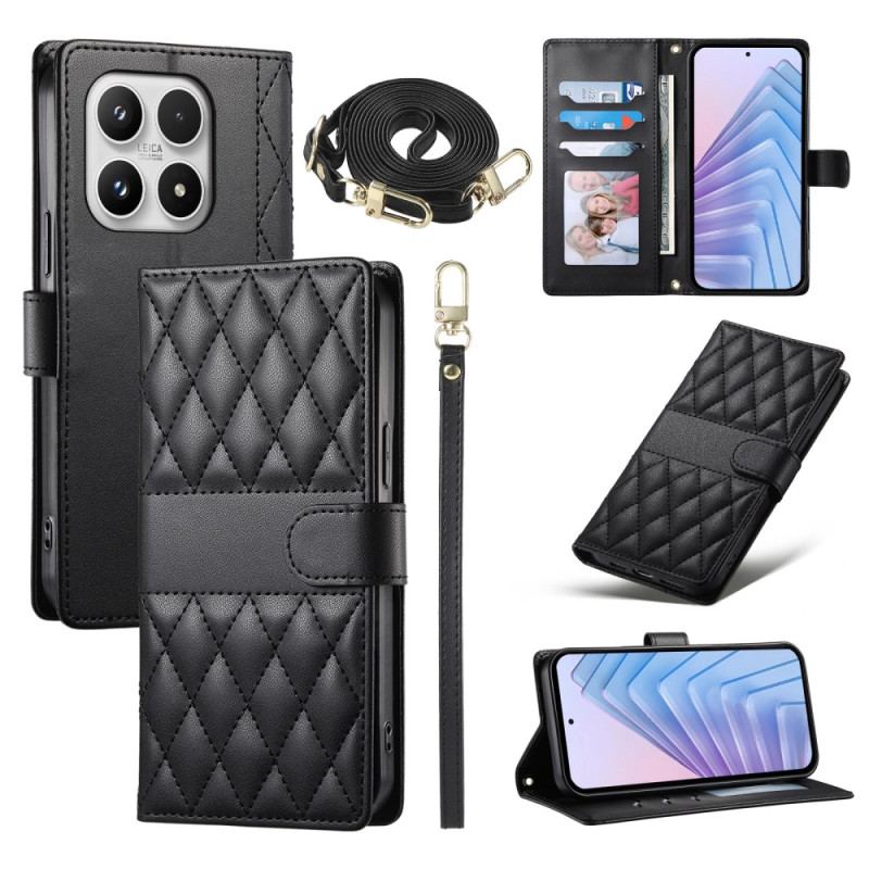 Fodral För Xiaomi 17 Quiltad Med Remmar