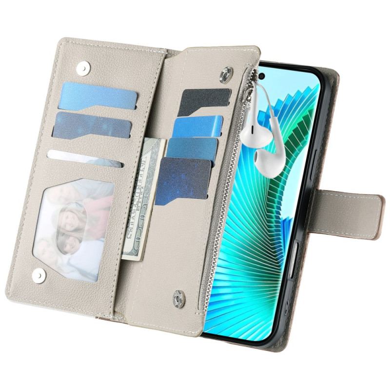 Läderfodral Xiaomi 17 Telefonfodral Tvåfärgad Med Remmar