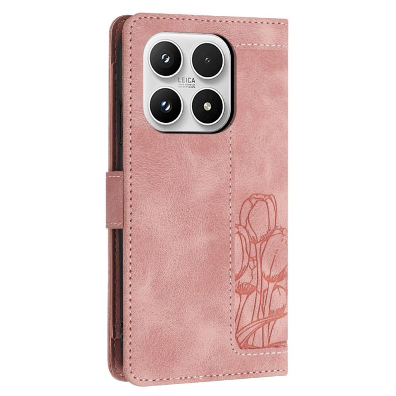 Läderskal Fodral Xiaomi 17 Plånbok Med 5 Kortplatser