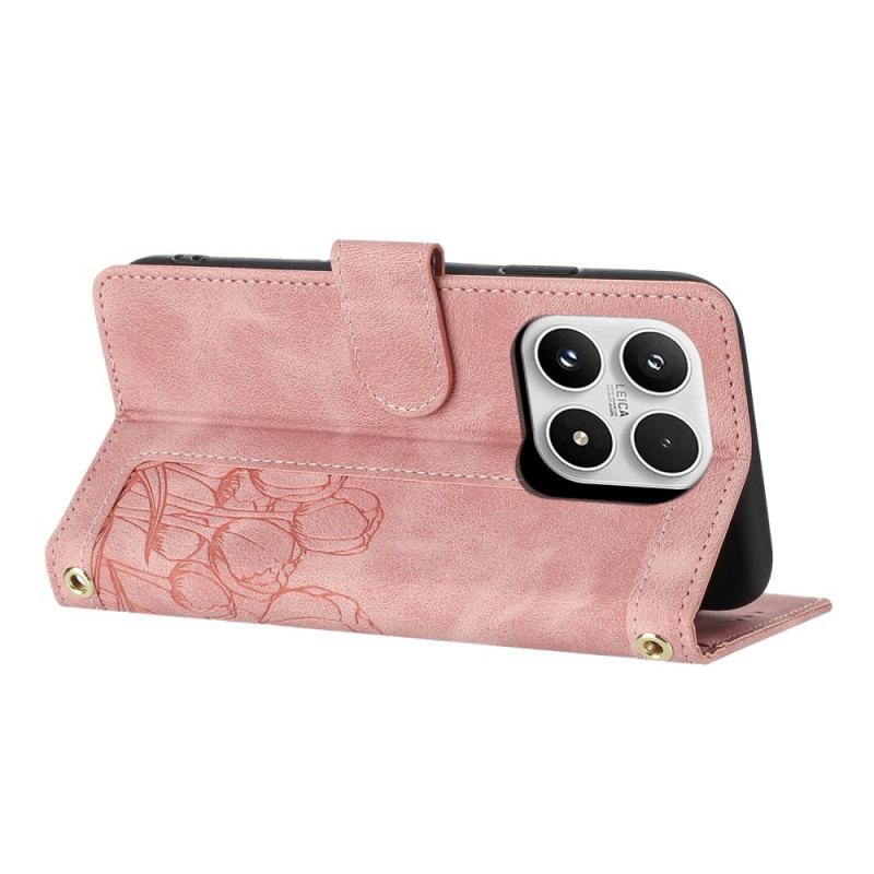 Läderskal Fodral Xiaomi 17 Plånbok Med 5 Kortplatser