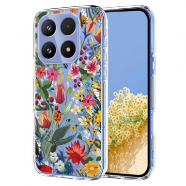Skal För Xiaomi 17 Fjärilar Och Blommor