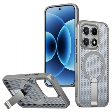 Skal Xiaomi 17 Magnetisk Rutmönster Med Stöd