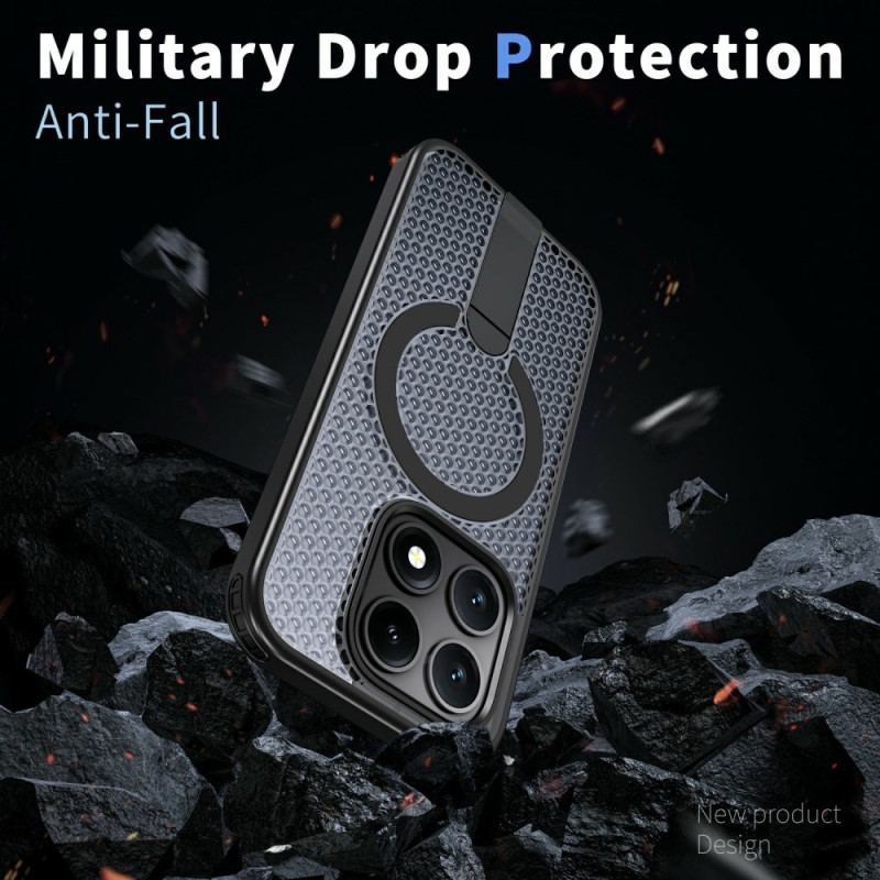 Skal Xiaomi 17 Magnetisk Rutmönster Med Stöd