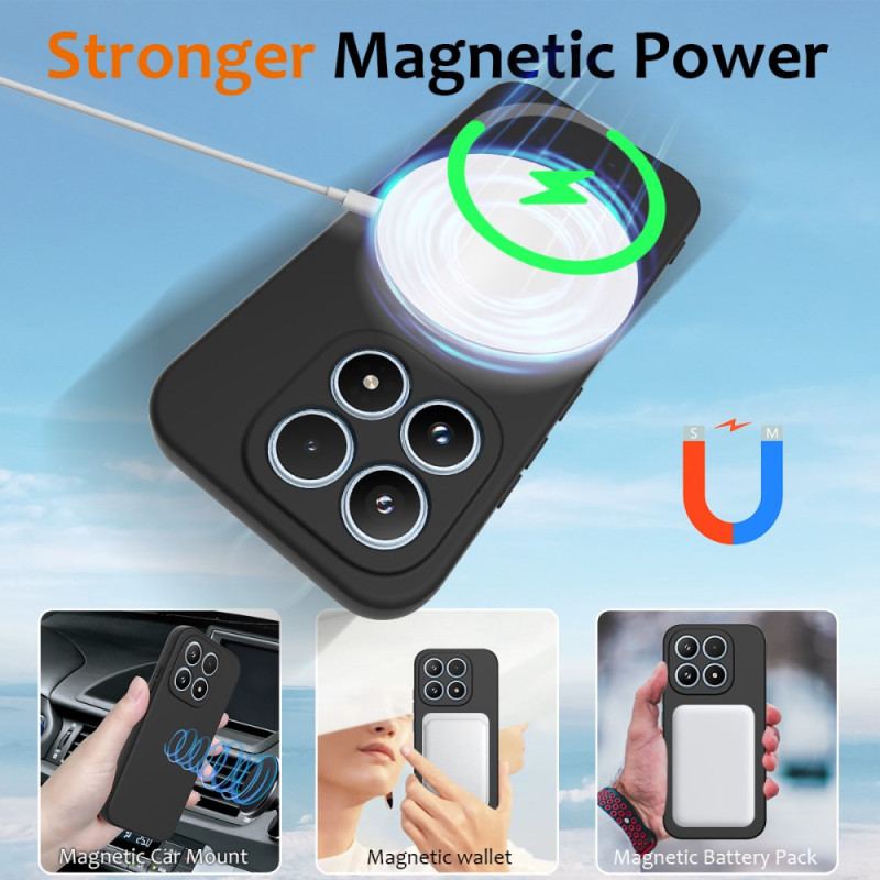 Skal Xiaomi 17 Telefonfodral Flytande Silikonmagnet