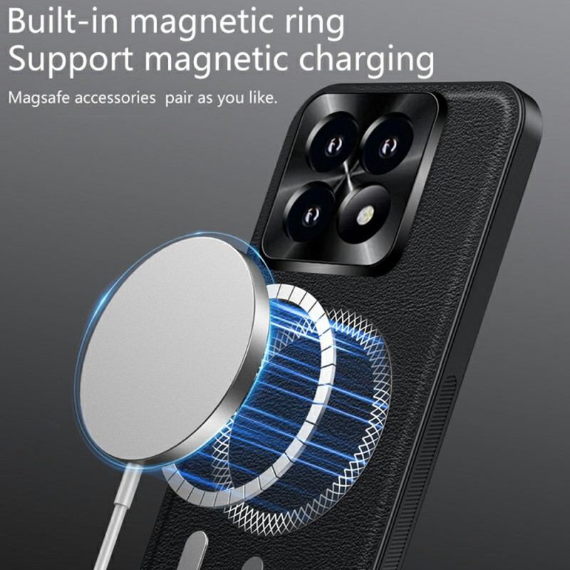 Skal Xiaomi 17 Telefonfodral Magsafe Lädereffekt