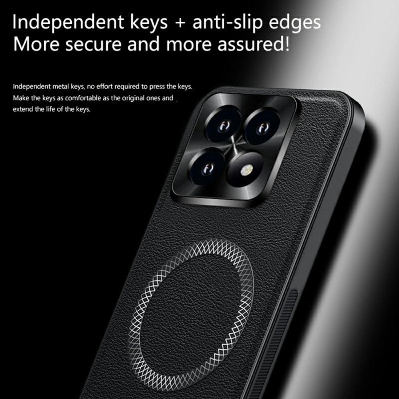 Skal Xiaomi 17 Telefonfodral Magsafe Lädereffekt