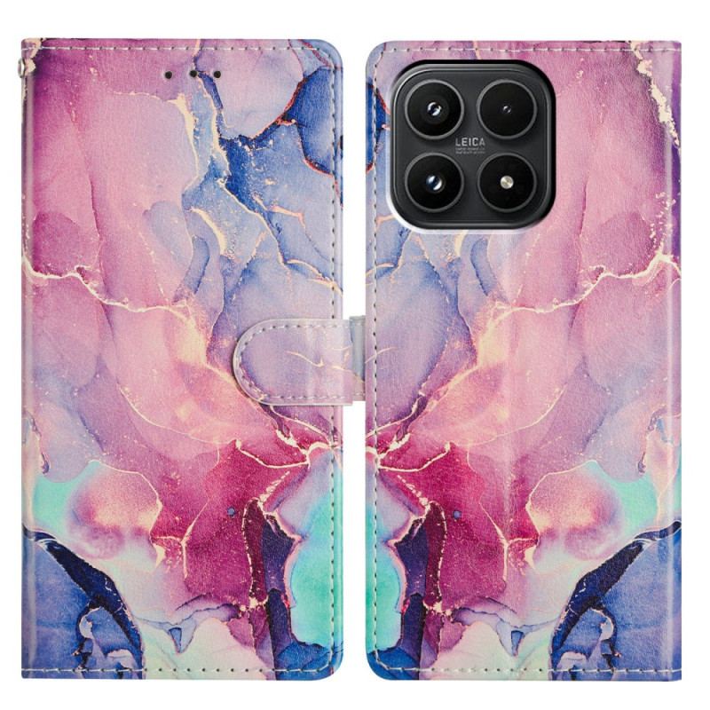 Skyddsfodral Xiaomi 17 Grön Och Rosa Marmor