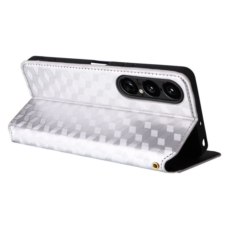 Folio-fodral Sony Xperia 1 Vii Telefonfodral 3d-diamanter