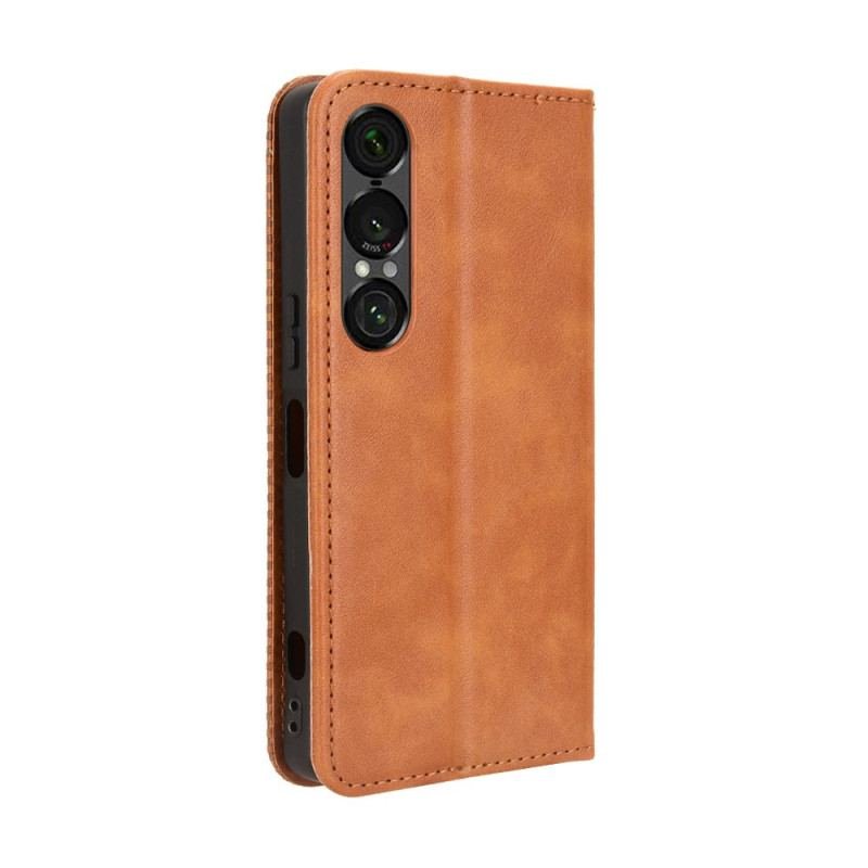 Folio-fodral Sony Xperia 1 Vii Vintagekant