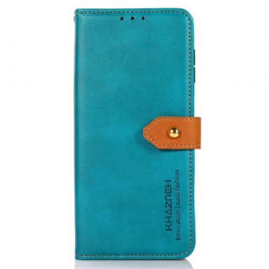 Läderfodral Sony Xperia 1 Vii Telefonfodral Khazneh Guldspänne