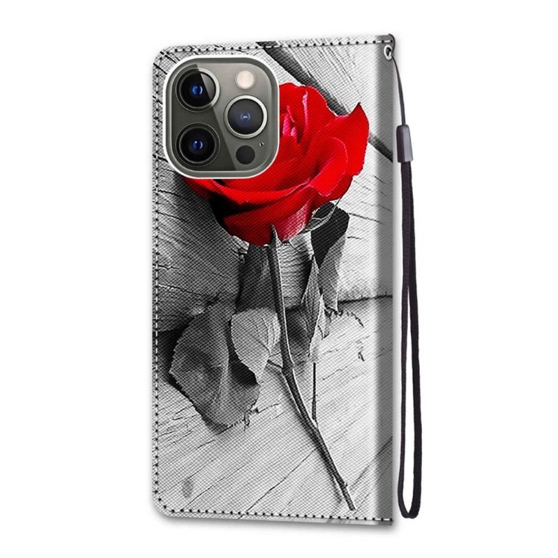 Fodral För iPhone 13 Pro Rosenröd
