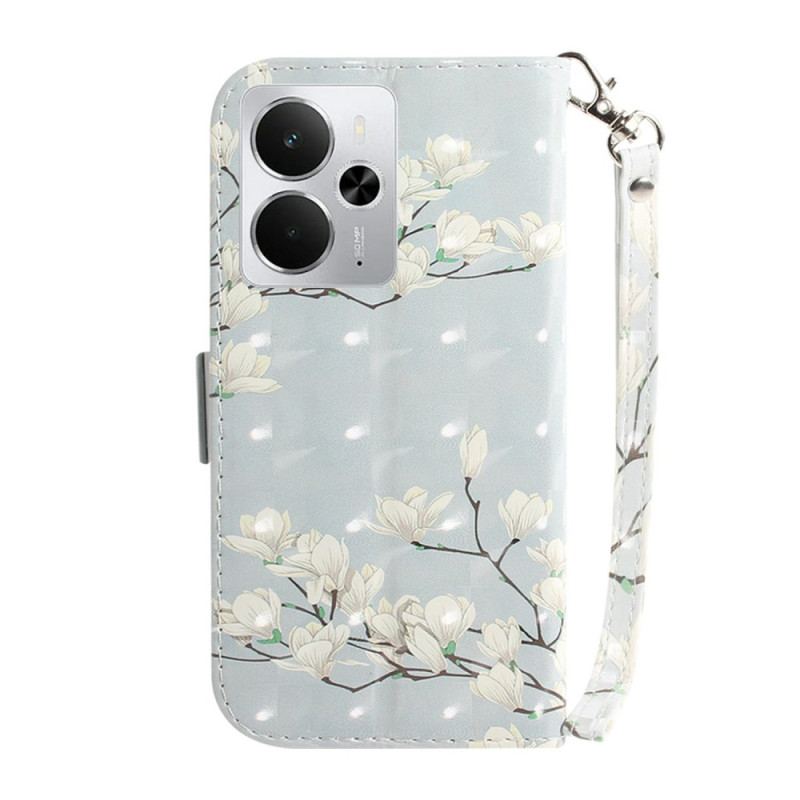 Fodral För Realme 14 5g Magnolior Med Snodd