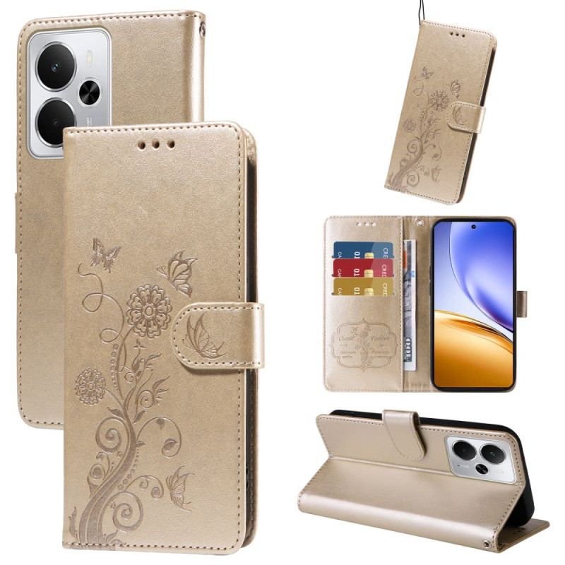 Fodral Realme 14 5g Blommor Och Fjärilar