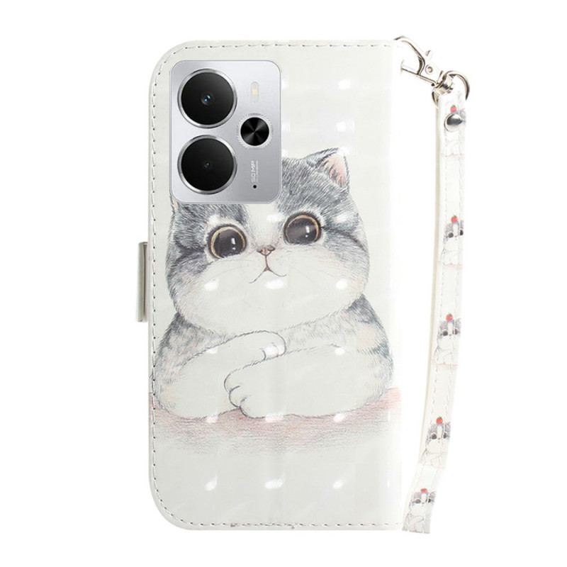 Fodral Realme 14 5g Katt- Och Jordgubbssnöre