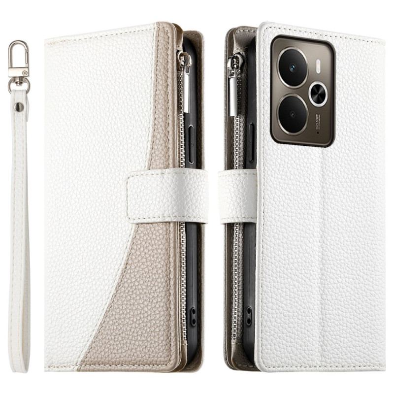 Fodral Realme 14 5g Tvåfärgad Med Rem