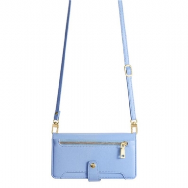 Skyddsfodral Realme 14 5g Plånbok Med Dragkedja Rem Och Axelrem