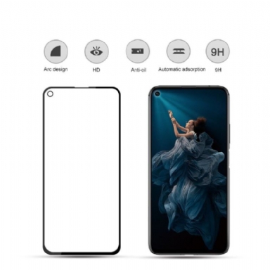 Honor 20 - Skärmskydd I Härdat Glas I Full Storlek - Svart