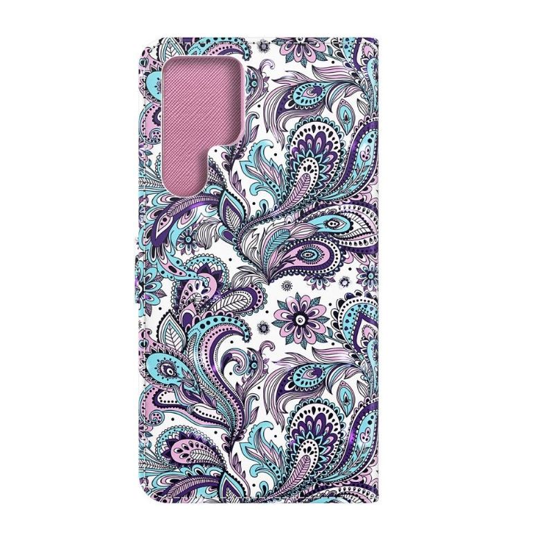 Fodral För Samsung Galaxy S22 Ultra 5G Paisleyblomma