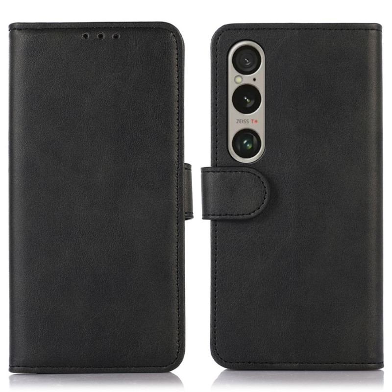Fodral Sony Xperia 1 Vi Lädereffekt
