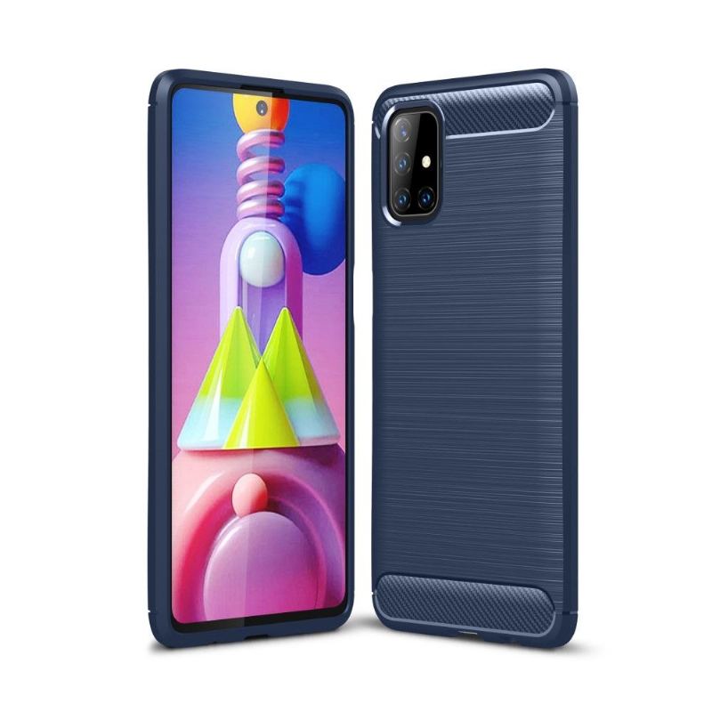 Skal För Samsung Galaxy M51 Flexibel Borstad Effekt