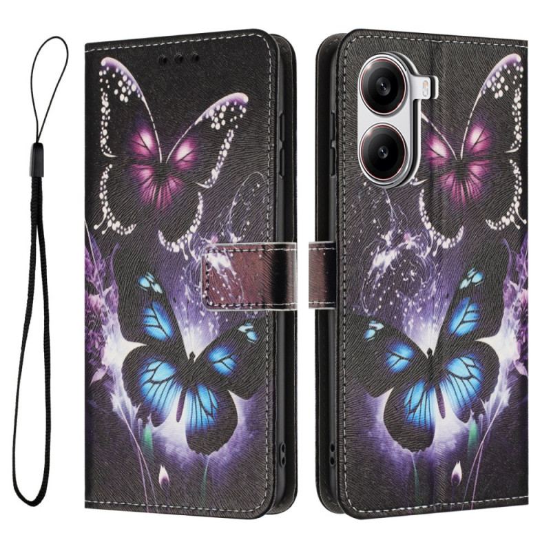 Fodral För Poco X7 Pro 5g Två Fjärilar