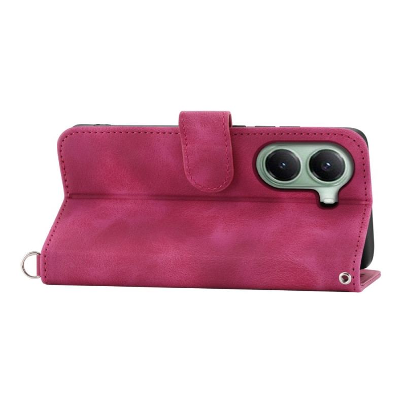 Fodral Poco X7 Pro 5g Blommönster Med Rem Och Axelrem