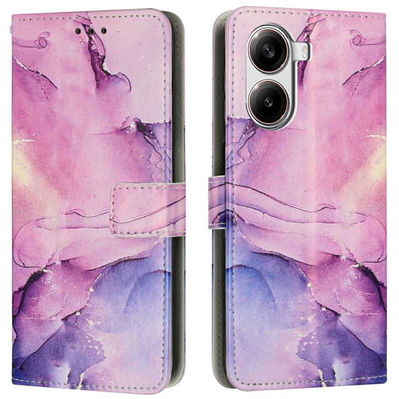 Fodral Poco X7 Pro 5g Marmoreffekt Med Rem