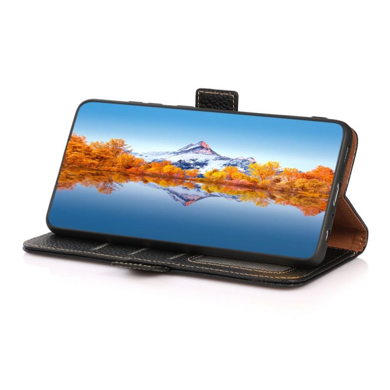 Folio-fodral Poco X7 Pro 5g Khazneh Litchiläder