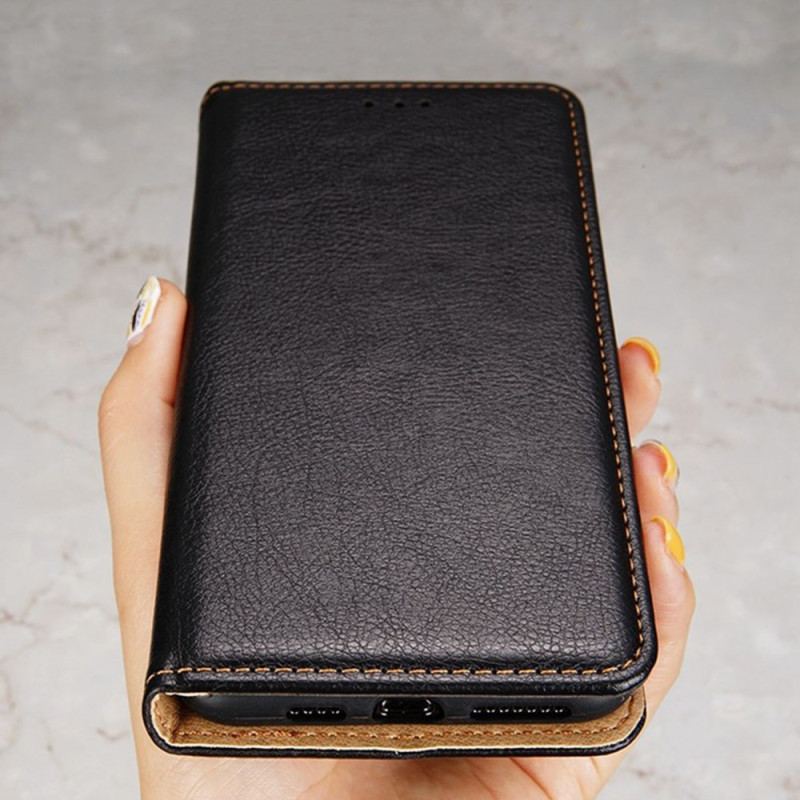 Folio-fodral Poco X7 Pro 5g Texturerat Konstläder