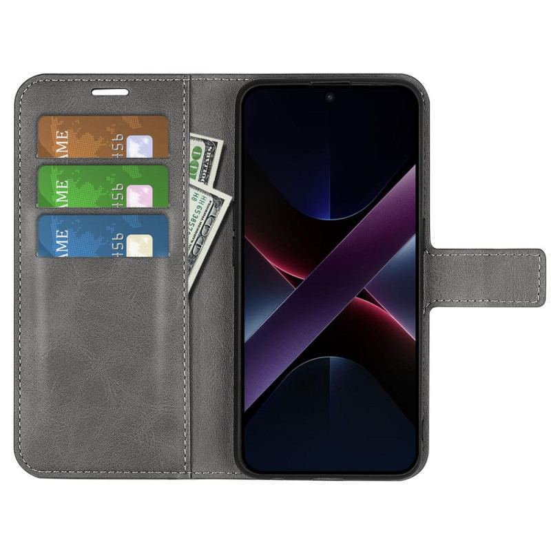 Läderfodral Poco X7 Pro 5g Telefonfodral Läderstil