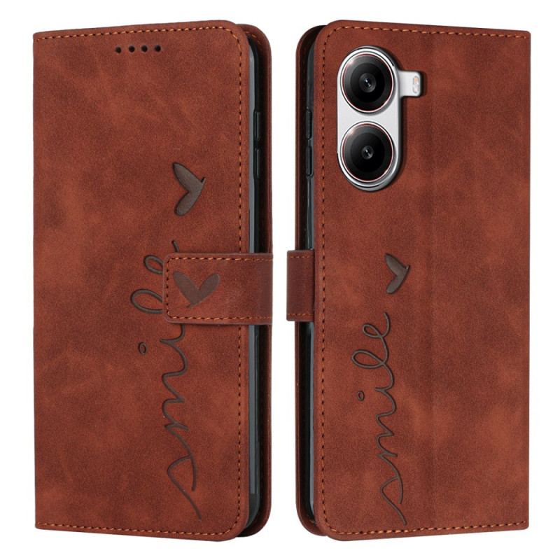 Läderfodral Poco X7 Pro 5g Telefonfodral Leende