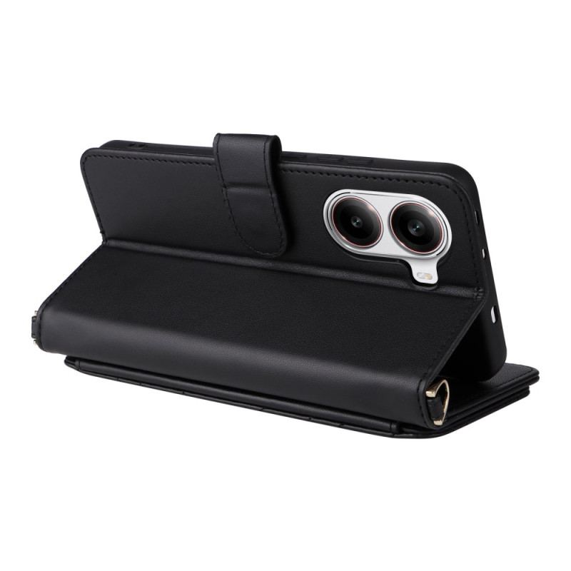 Läderfodral Poco X7 Pro 5g Telefonfodral Multifunktionell Quiltad