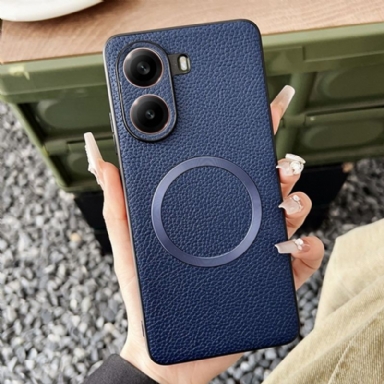 Skal Poco X7 Pro 5g Telefonfodral Magsafe-kompatibel Med Texturerat Lädermönster