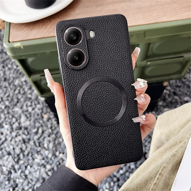 Skal Poco X7 Pro 5g Telefonfodral Magsafe-kompatibel Med Texturerat Lädermönster