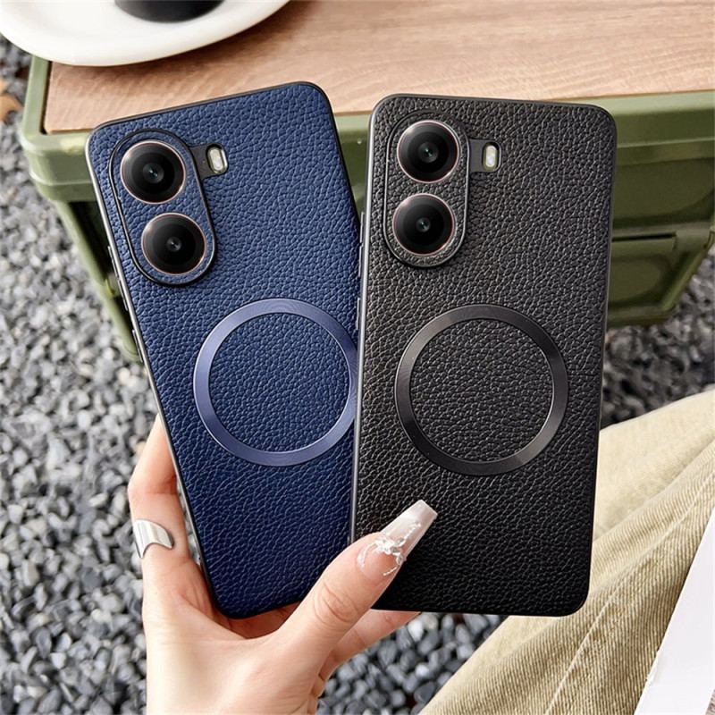 Skal Poco X7 Pro 5g Telefonfodral Magsafe-kompatibel Med Texturerat Lädermönster