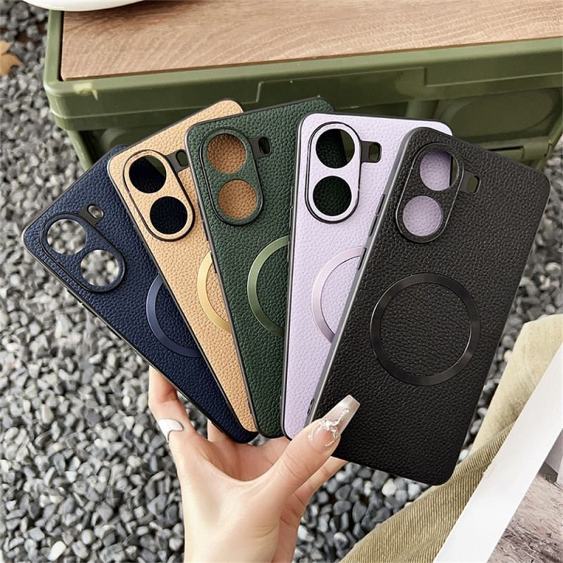 Skal Poco X7 Pro 5g Telefonfodral Magsafe-kompatibel Med Texturerat Lädermönster