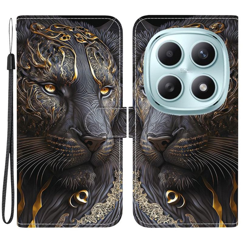 Fodral För Xiaomi Redmi Note 15 5g Lejon I Guld