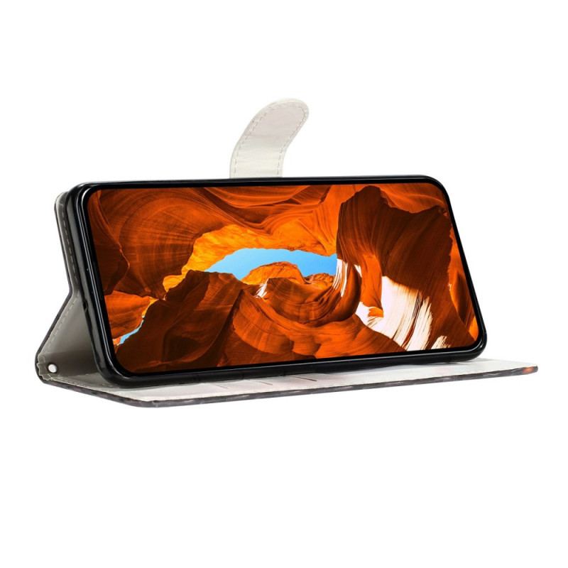 Fodral För Xiaomi Redmi Note 15 5g Svarta Och Vita Fjärilar