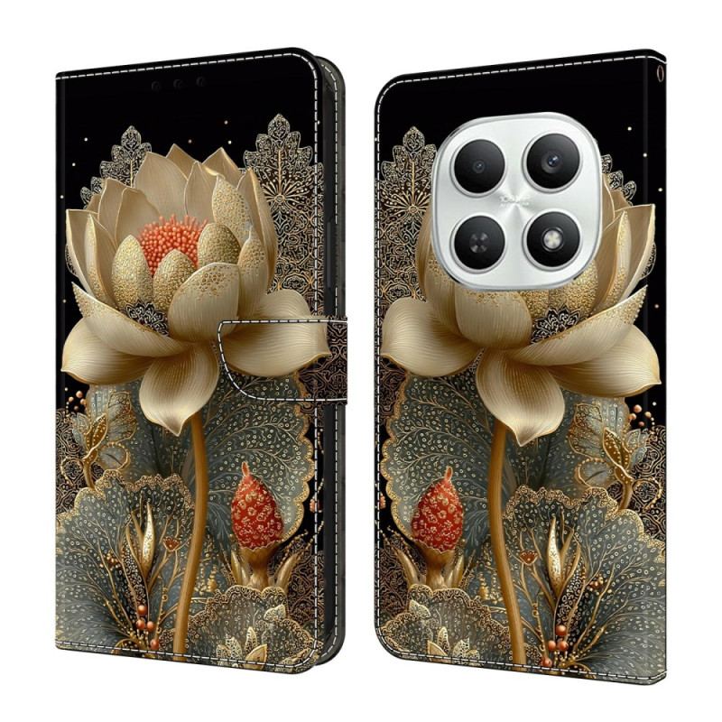 Fodral Xiaomi Redmi Note 15 5g Gyllene Lotus
