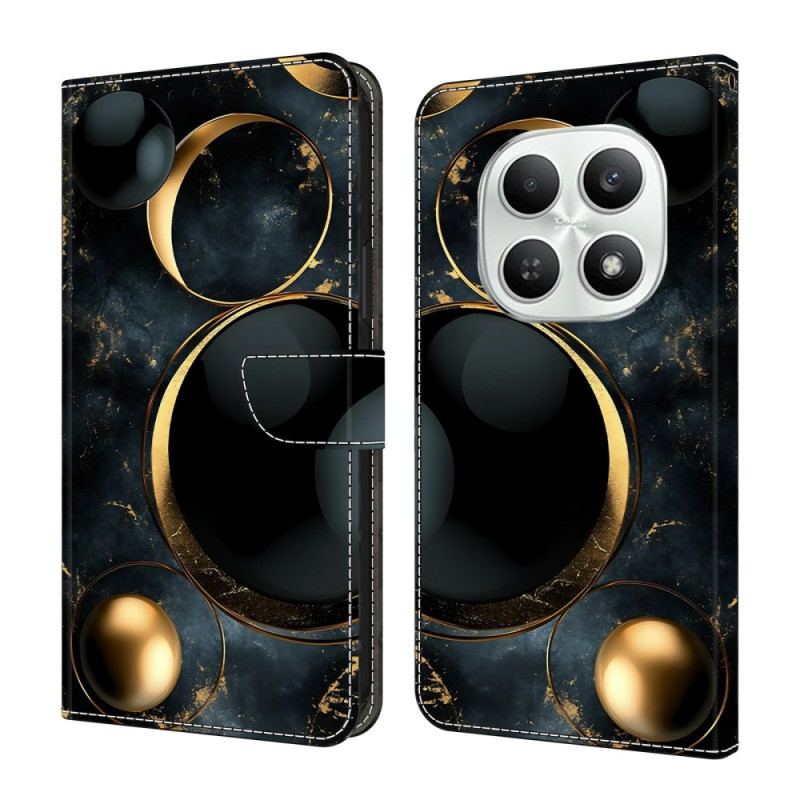 Fodral Xiaomi Redmi Note 15 5g Gyllene Ringar