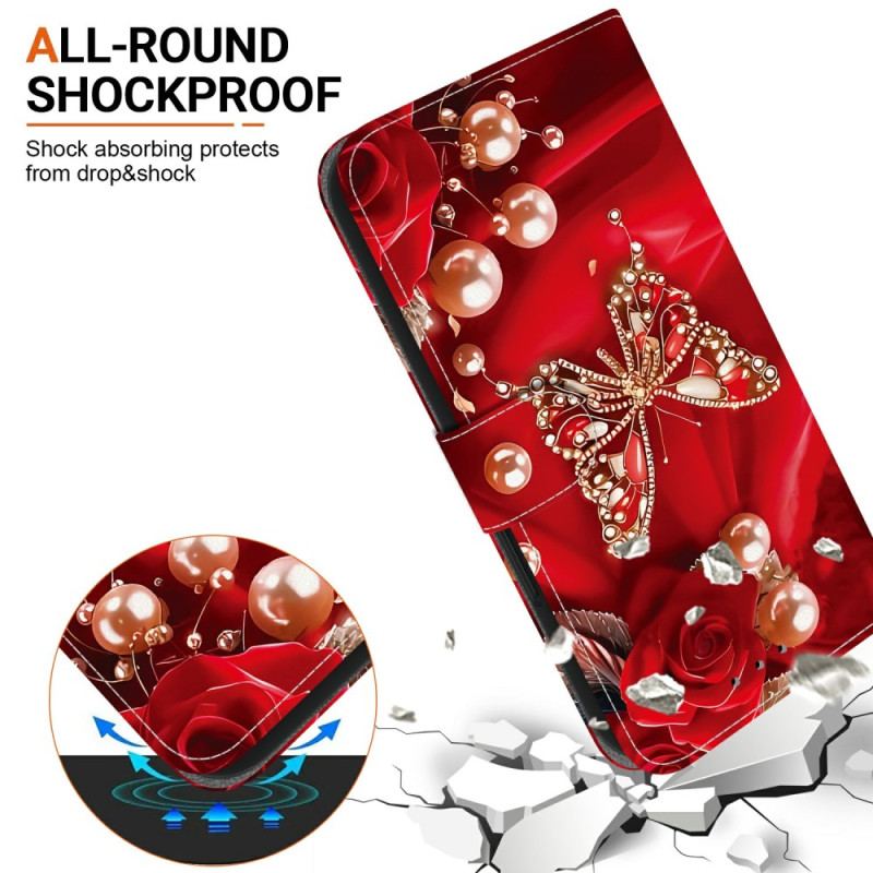 Fodral Xiaomi Redmi Note 15 5g Pärlrosa Fjäril